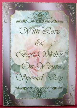 Your Special Day Large Framed Topper 1 by Eunice Roberts