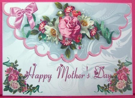Beautiful Roses for Mothers Day Scalloped Envelope by Eunice Roberts