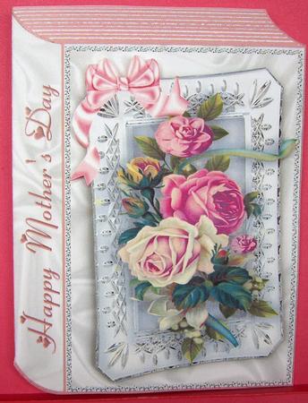 Beautiful Roses for Mum on Folded Book A4 by Eunice Roberts