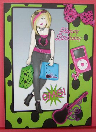 Teenager Birthday Card by Eunice Roberts