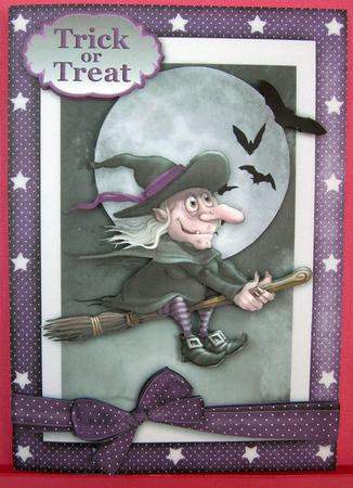 The Lickle Witch A4 Card Front by Eunice Roberts