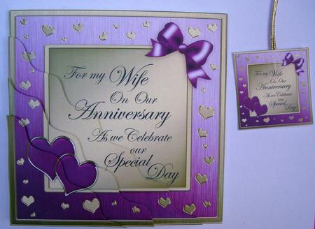 To My Wife Anniversary Wavy Corner Side Stacker by Eunice Roberts