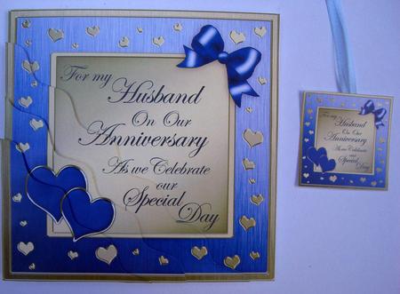 To My Husband Anniversary Wavy Corner Side Stacker by Eunice Roberts