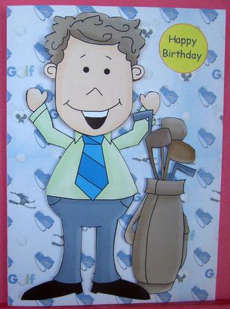 Father's Day Golf Background Paper by Eunice Roberts