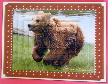 Running Brown Bear by Eunice Roberts