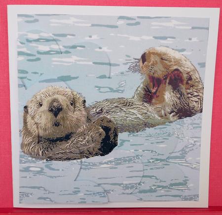 Yada Yada Yada - Sea Otter Shell Edged Side Stacker by Eunice Roberts
