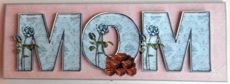 Mom == Large Dl Card by Eunice Roberts