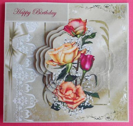 Rose Blooms by Eunice Roberts