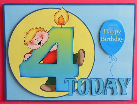 4 Today Boys Quick Card with Decoupage by Eunice Roberts