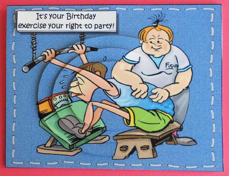 Its Your Birthday Exercise Your Right to Party Oval Pyramid by Eunice Roberts