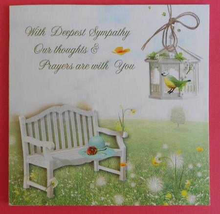 Deepest Sympathy 8x8inch Topper by Eunice Roberts