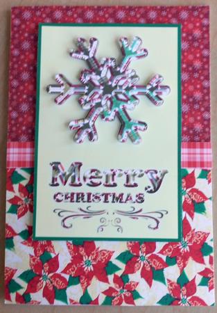 Christmas Snowflake Card by Eunice Roberts