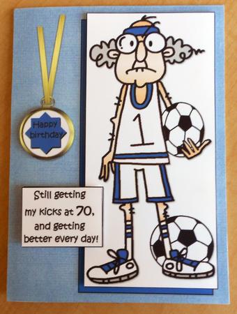 Gus is Still Getting His Kicks Quick Card by Eunice Roberts