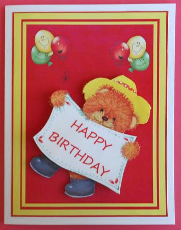 Birthday Bear by Eunice Roberts