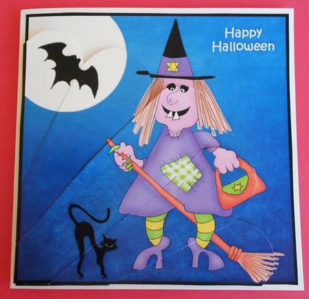 A Haunting We Will Go Fan Pyramage Topper by Eunice Roberts