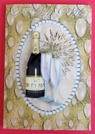 A4 Happy Gold Anniversary to My Wife by Eunice Roberts