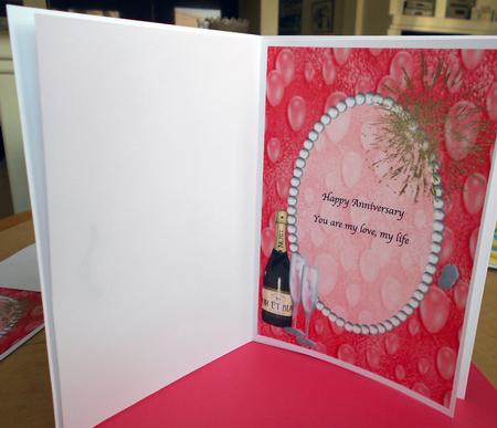 A4 Ruby Anniversary Celebration Insert by Eunice Roberts