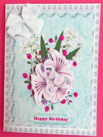 Beautiful Pink Lillies by Eunice Roberts