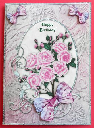 Pink Opalescent Bouquet A4 by Eunice Roberts