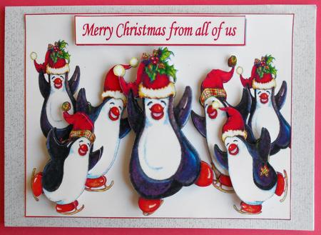 Merry Christmas from All of Us Decoupage by Eunice Roberts