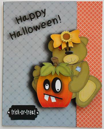 Halloween Bear Over the Edge Topper by Eunice Roberts