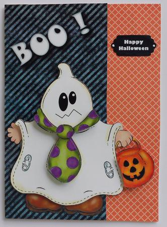 Over the Edge Ghost Card Topper by Eunice Roberts