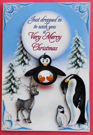 Merry Christmas from Cutie Penguin by Eunice Roberts