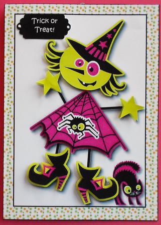 Happy Haunting! Card Topper by Eunice Roberts