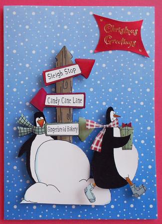 Xmas Falling Snow Background Papers by Eunice Roberts
