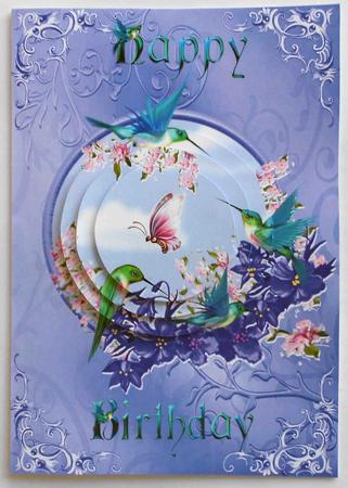 Birds, Blossoms, and Butterfly by Eunice Roberts