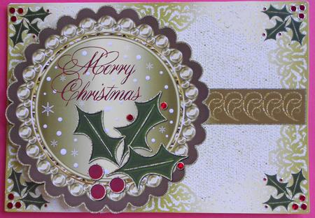 Merry Christmas Rectangle Card Front 3 by Eunice Roberts