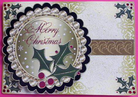 Merry Christmas Rectangle Card Front 10 by Eunice Roberts