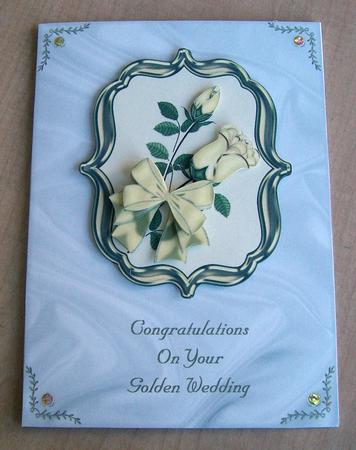 Satin & Roses - Golden Wedding Anniversary by Eunice Roberts