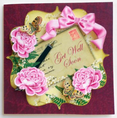 Pink Rose Lemon Get Well Soon Bracket Step by Step by Eunice Roberts