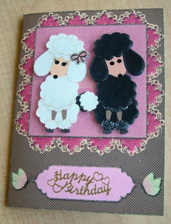 Black & White Sweet Poodles 3 by Eunice Roberts