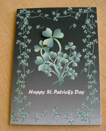 A4 "happy St.patrick's Day" (black-khaki) by Eunice Roberts