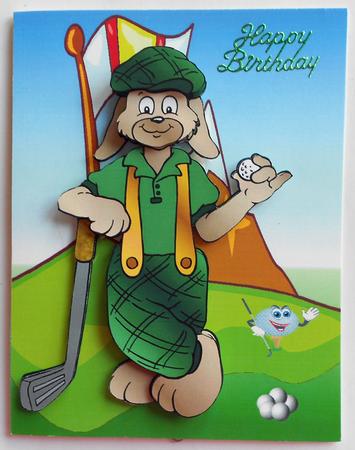 #1 Golfer Dog by Eunice Roberts