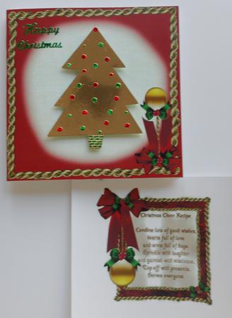 8x8 Christmas Cheer Recipe Insert Plate by Eunice Roberts