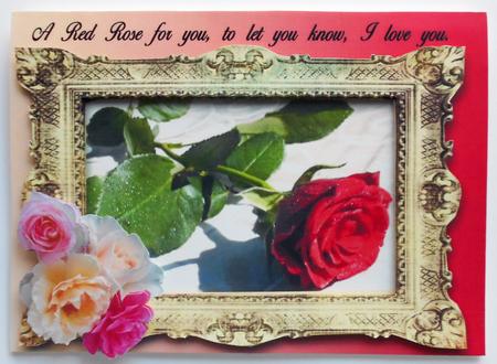 A Red Rose for You I Love You by Eunice Roberts