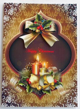 Christmas Candles, Baubles & Bow by Eunice Roberts