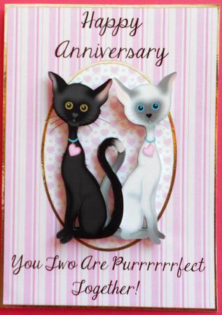 Anniversary - You Two Are Purrrrrfect Together by Eunice Roberts