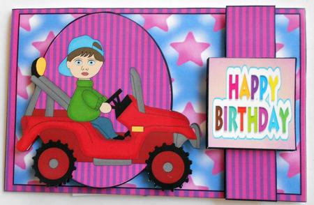 2 Birthday Boy Off Roader Toppers 1 by Eunice Roberts