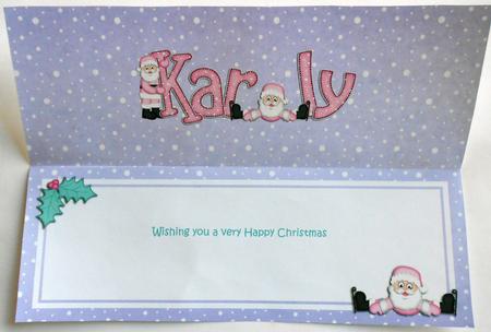 Xmas Karly Matching Large Dl Insert by Eunice Roberts
