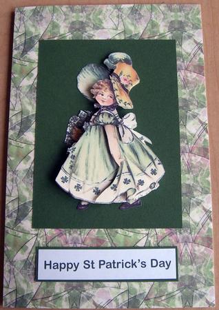 St Patricks Day Cutie Irish Girl by Eunice Roberts