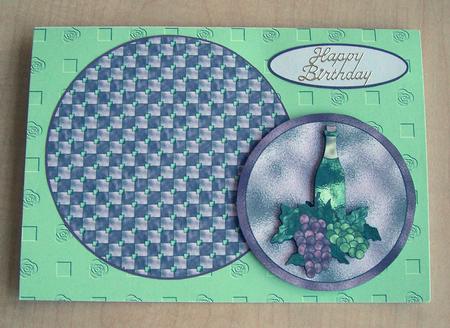 Wine Celebration Wobble Card by Eunice Roberts