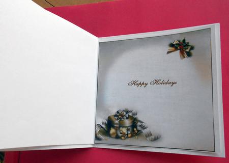 8x8 Luxury Christmas Gifts 2 Insert Plate by Eunice Roberts