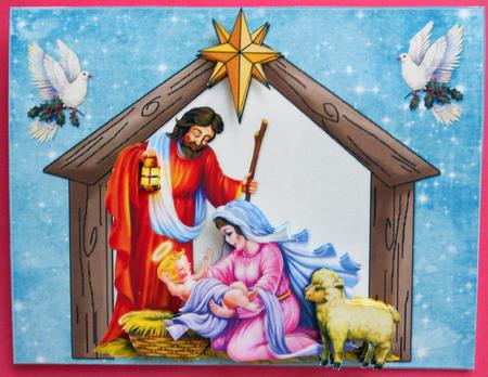 Christmas Blessings Nativity by Eunice Roberts