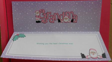 Xmas Grandma Matching Large Dl Insert by Eunice Roberts