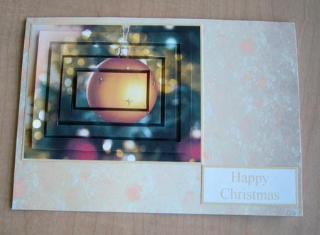 Gorgeous Gold Christmas Bauble Concentric Pyramid by Eunice Roberts
