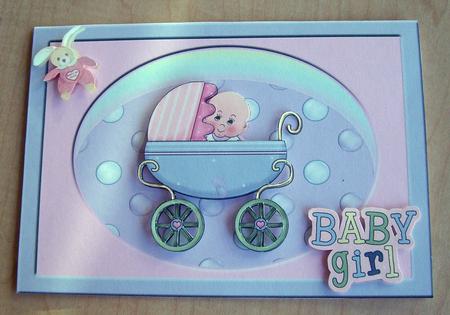 New Baby Girl in Frame by Eunice Roberts